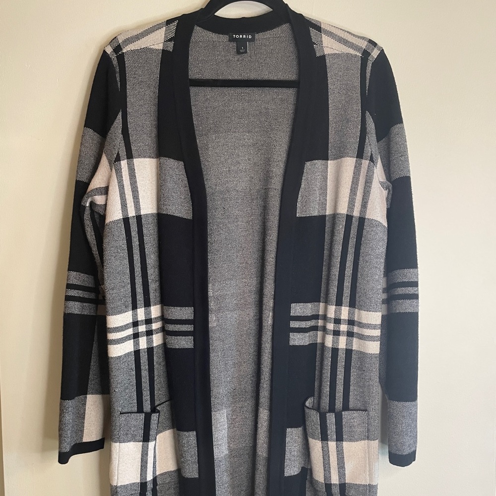 Plaid cardigan